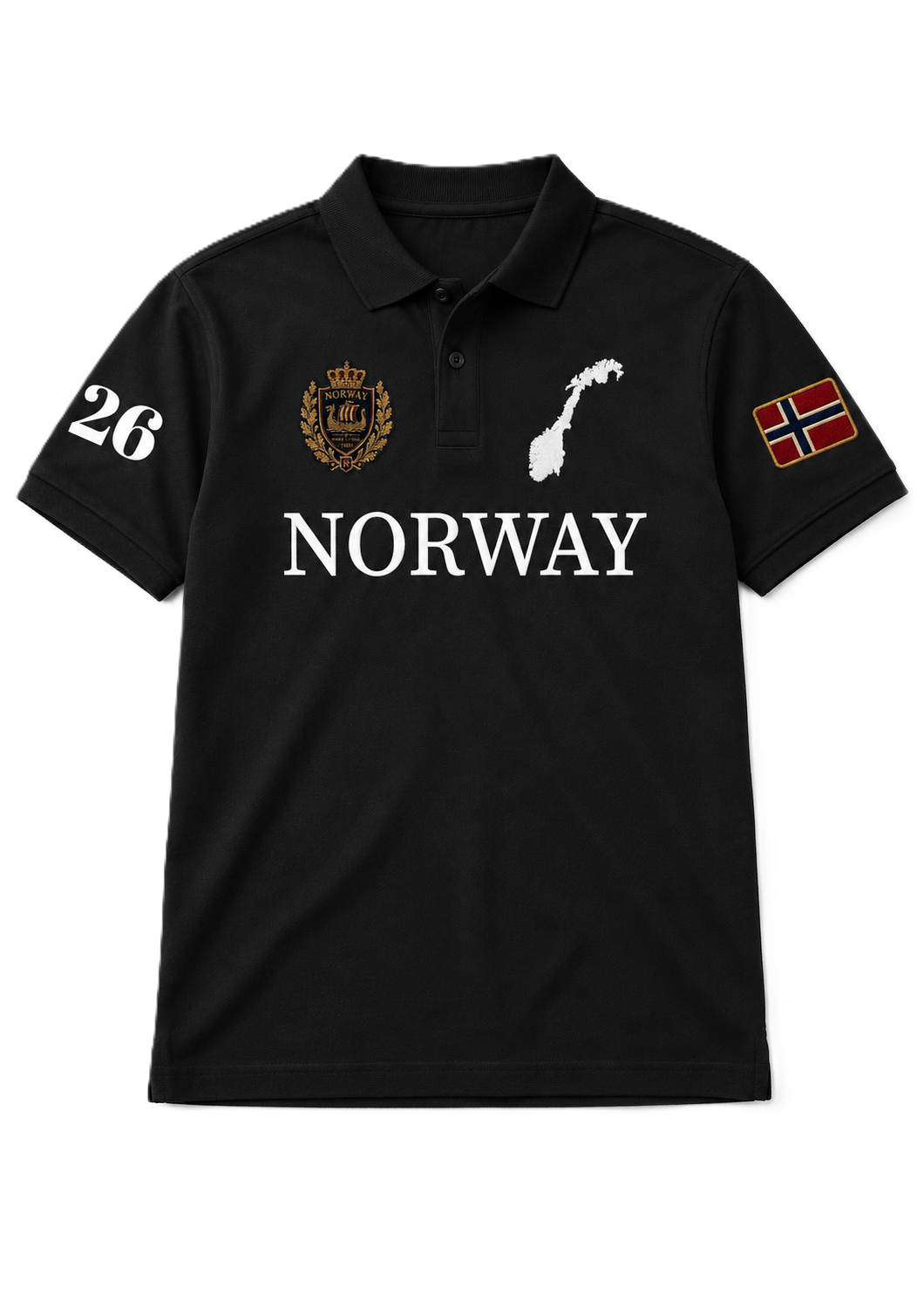 Norway Heritage Polo — Black