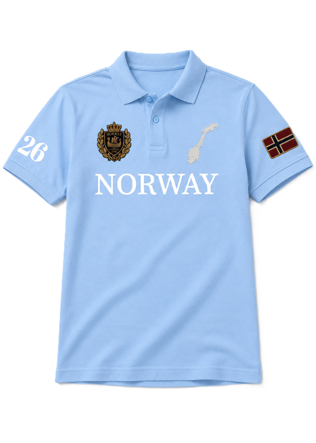Norway Heritage Polo — Sky Blue