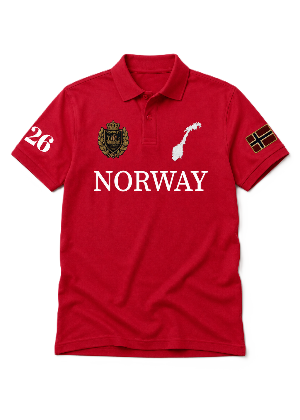 Norway Heritage Polo — Cherry Red