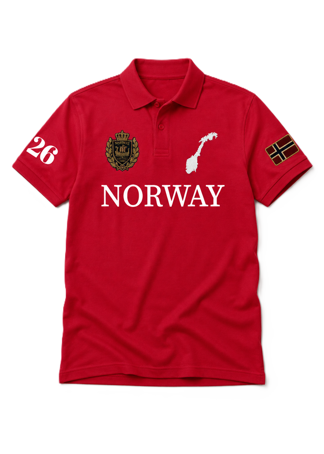 Norway Heritage Polo — Cherry Red