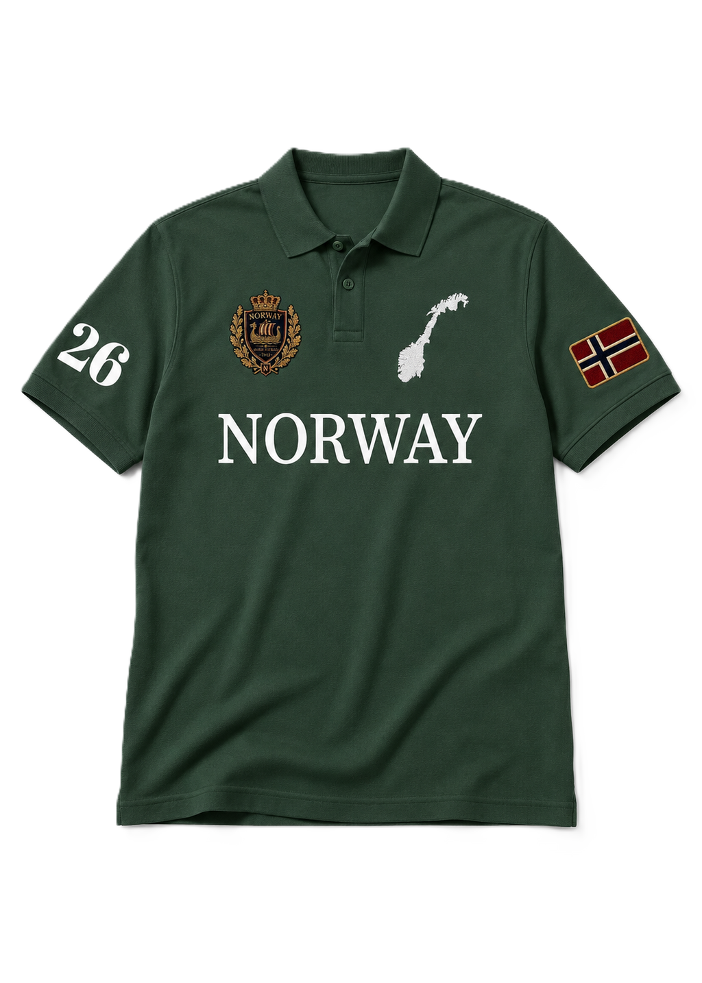 Norway Heritage Polo — Forest Green