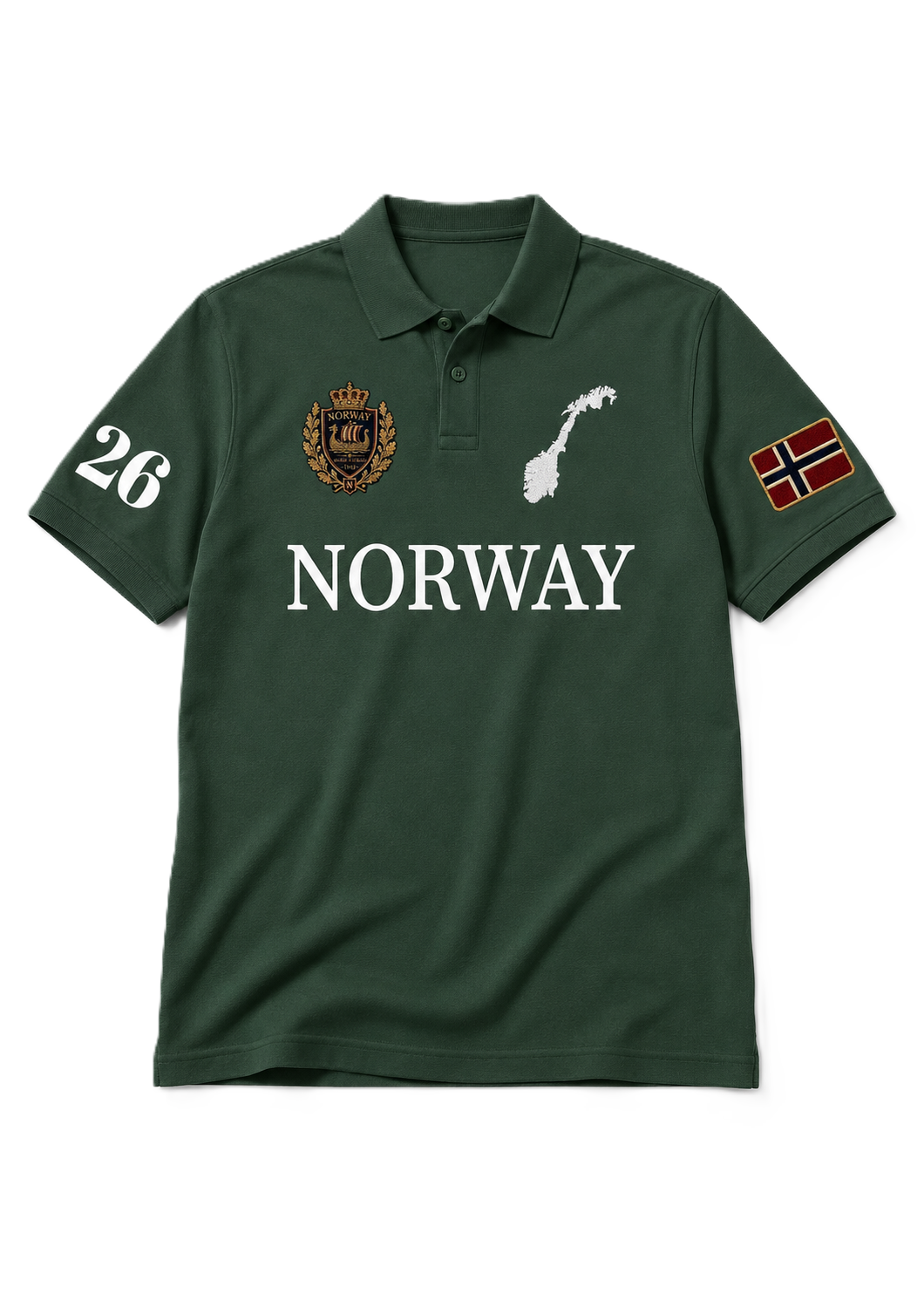Norway Heritage Polo — Forest Green